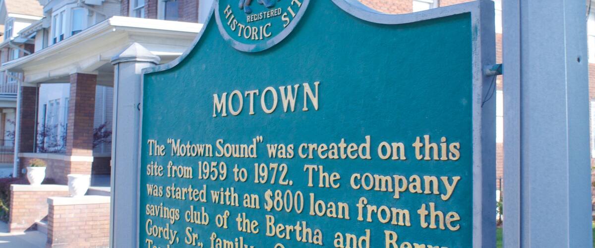 Motown Historical Museum featuring signage