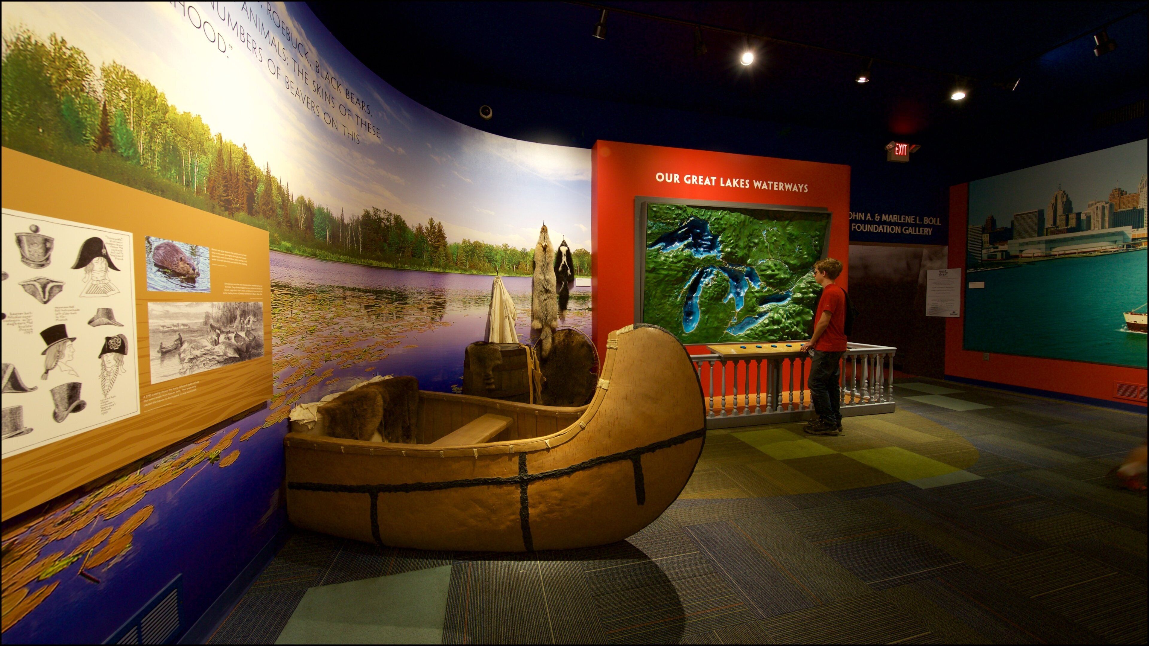 Dossin Great Lakes Museum showing interior views