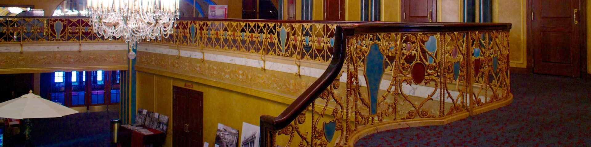 Detroit Opera House showing theater scenes and interior views