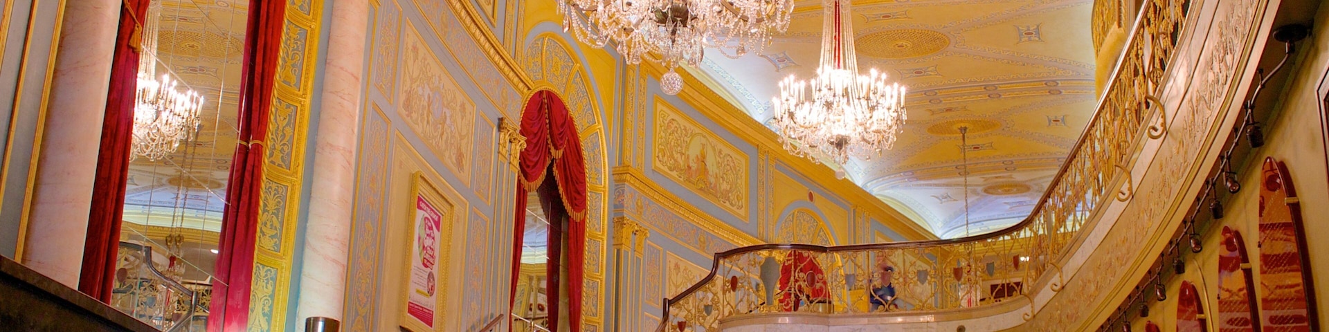 Detroit Opera House showing theater scenes and interior views