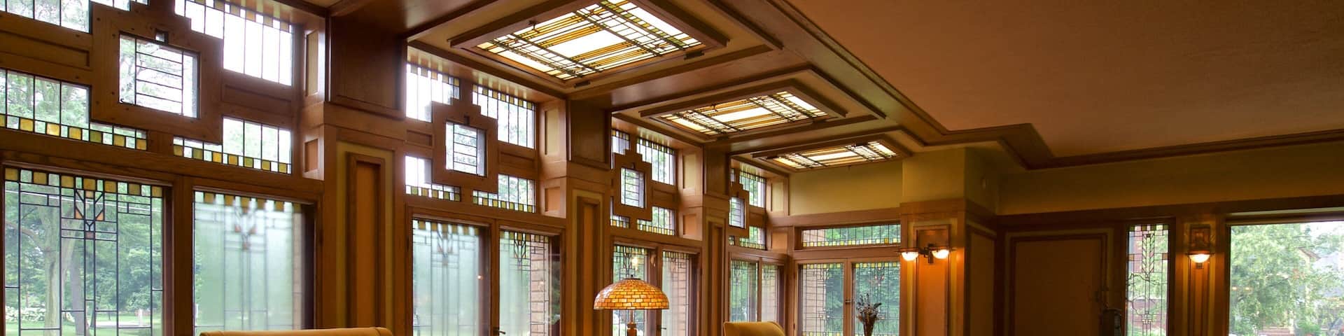 Meyer May House mostrando elementos del patrimonio y vistas interiores