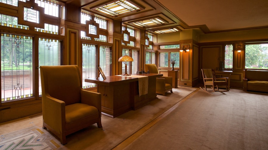 Meyer May House which includes heritage elements and interior views