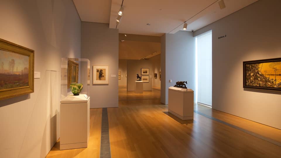 Grand Rapids Art Museum which includes art and interior views