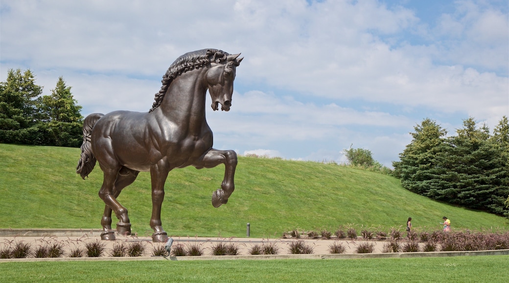 Leonardo da Vinci\'s Horse featuring outdoor art, a park and a statue or sculpture