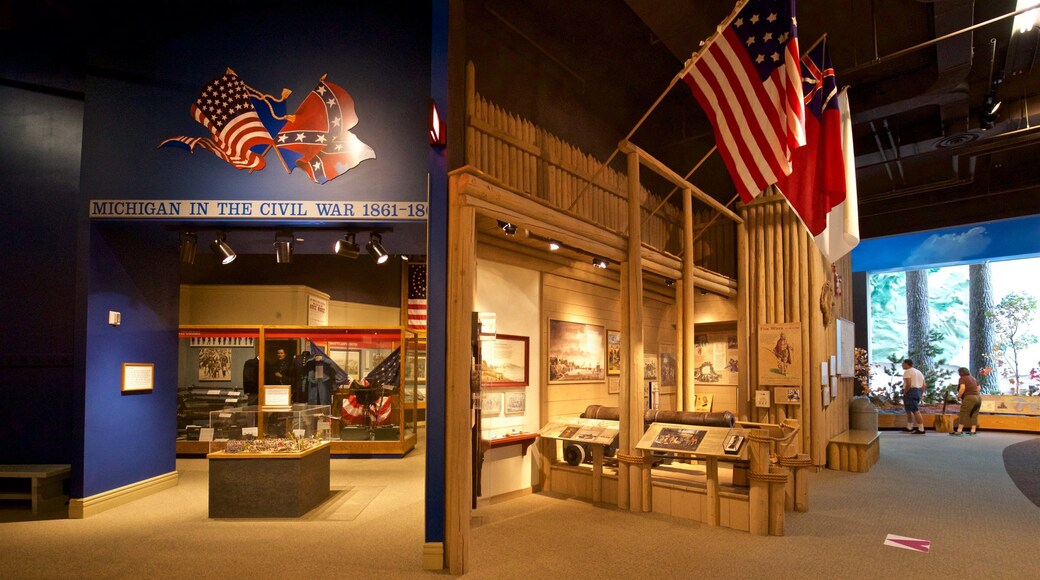Michigan Historical Museum som viser interiør