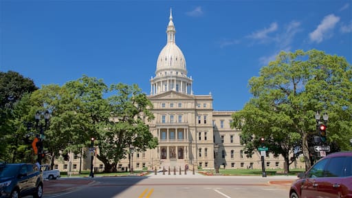 Michigan State Capitol ofreciendo patrimonio de arquitectura