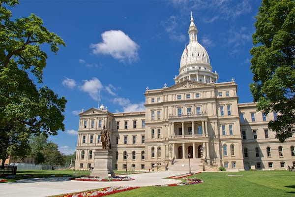 Michigan State Capitol which includes heritage architecture