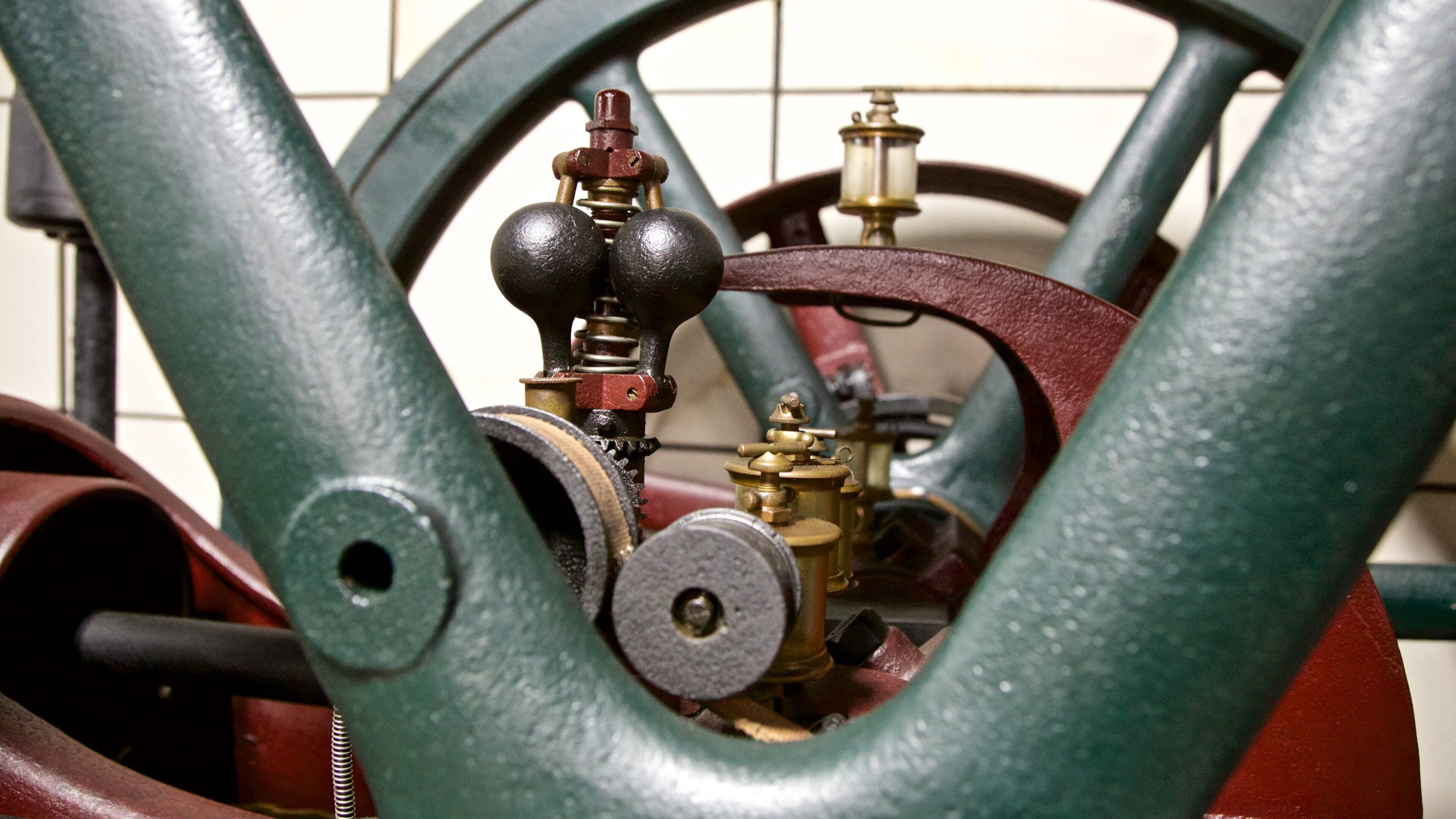 R.E. Olds Transportation Museum featuring heritage elements and interior views