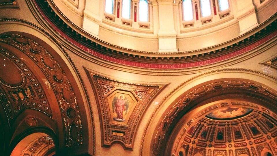 Cathedral of St. Paul, perhaps the largest and most ornate cathedral in Minnesota.