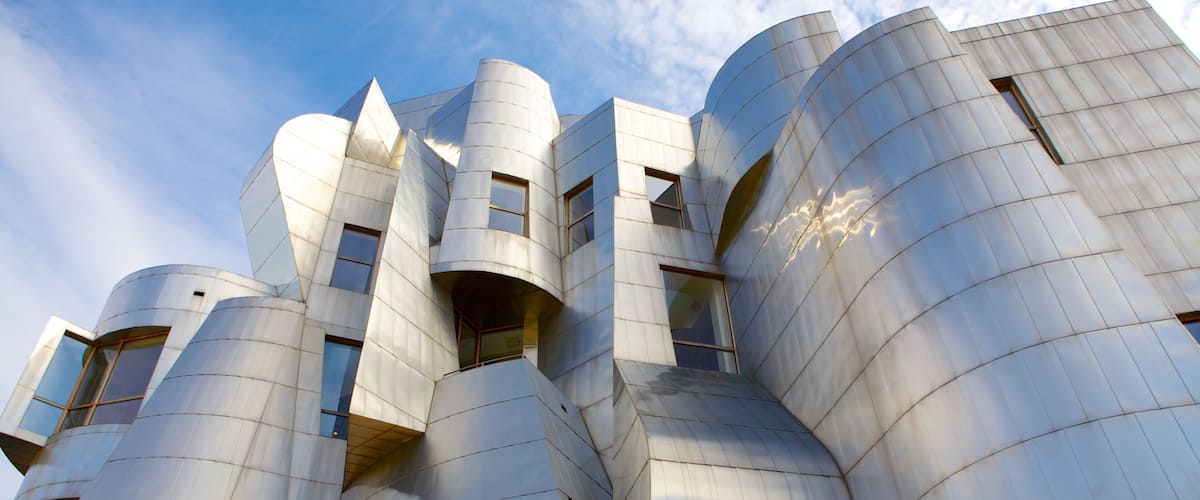 Weisman Art Museum mostrando una ciudad