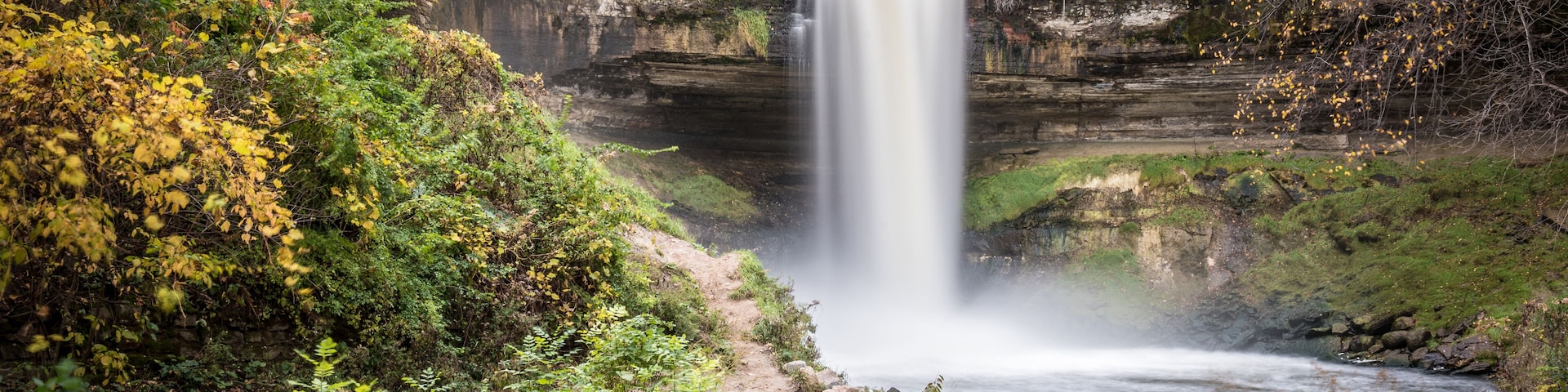 This is the Minnehaha Falls in Minneapolis, Minnesota; Shutterstock ID 516489040; Purchase Order: -