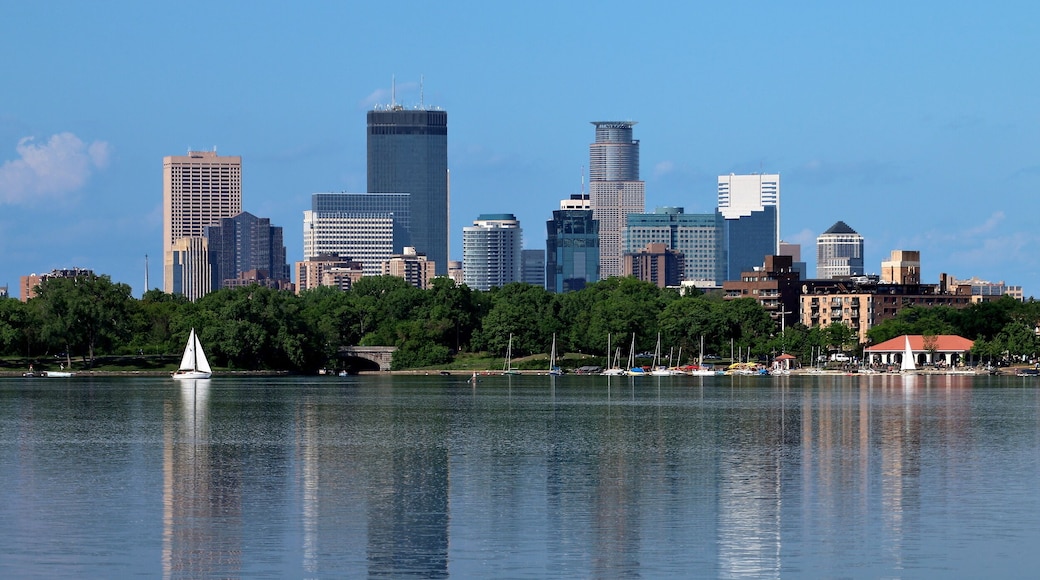Minneapolis Skyline Reflecting in Lake Calhoun
