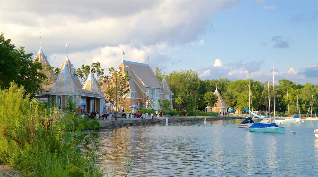 Lake Harriet showing a lake or waterhole and a bay or harbor
