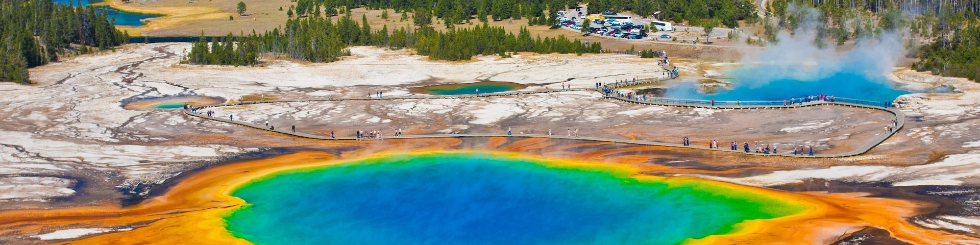 Grand Prismatic Spring in Yellowstone National Park