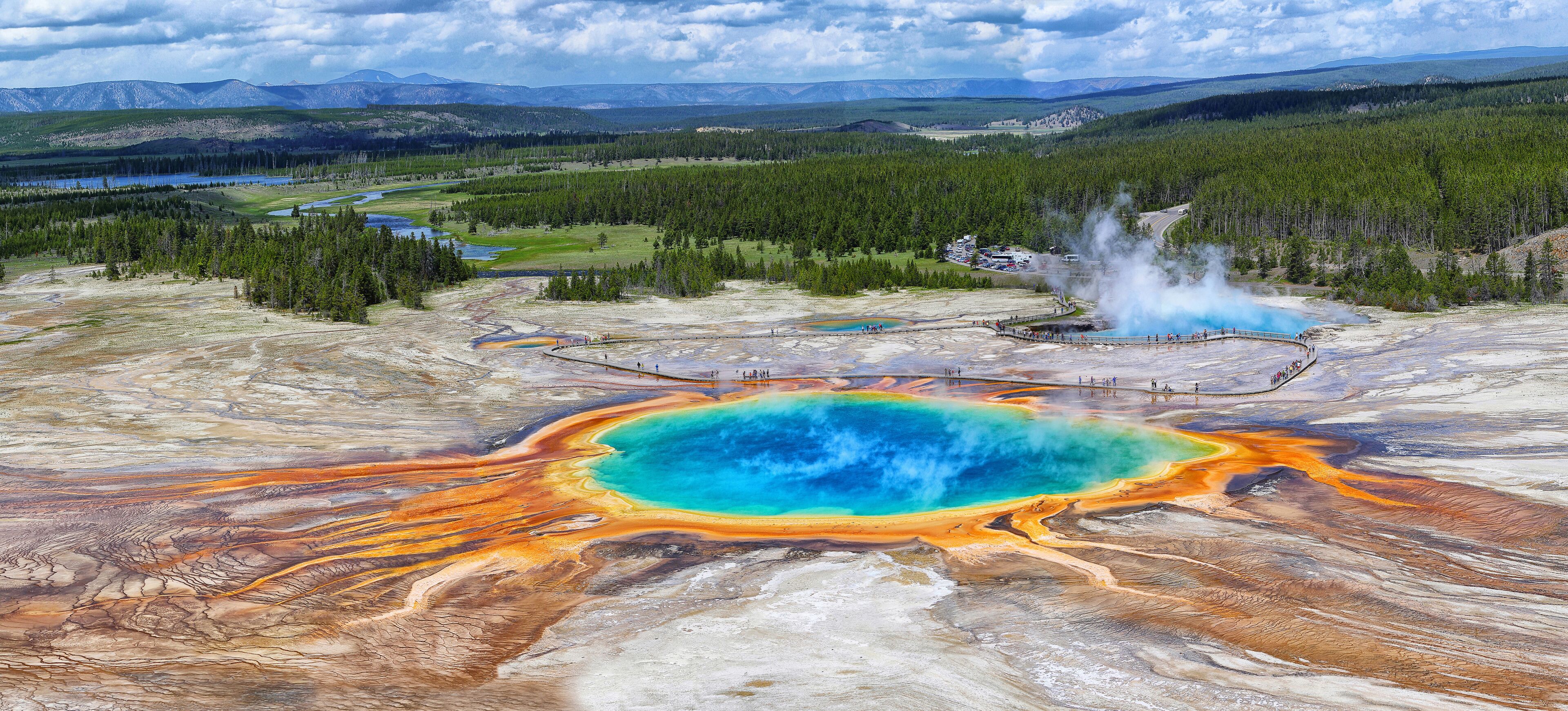 Grand Prismatic Spring im Yellowstone Nationalpark