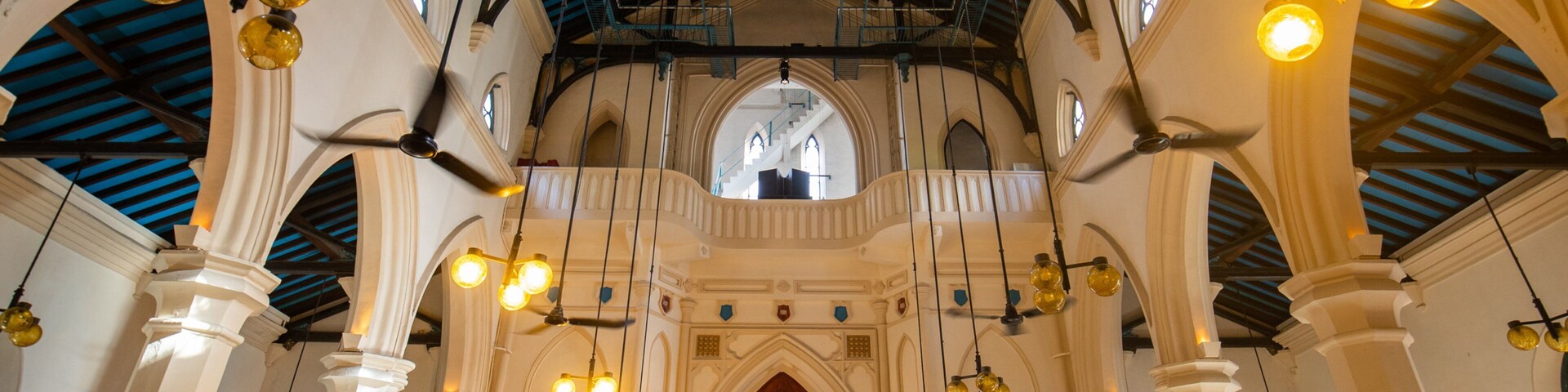 Hong Kong St. John\'s Cathedral featuring interior views, a church or cathedral and heritage elements