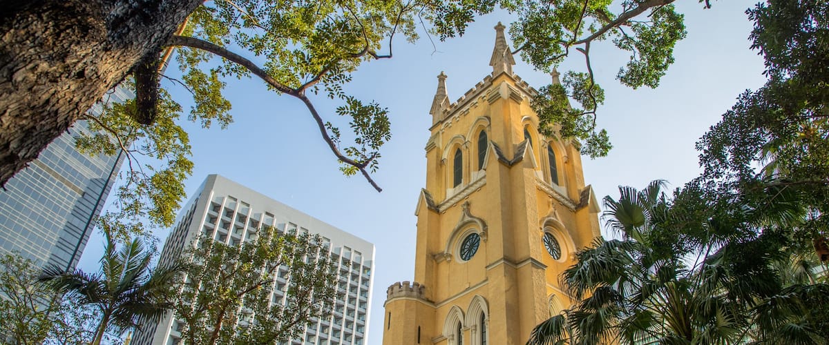 Hong Kong St. John\'s Cathedral featuring heritage elements