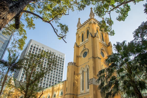 Hong Kong St. John\'s Cathedral featuring heritage elements