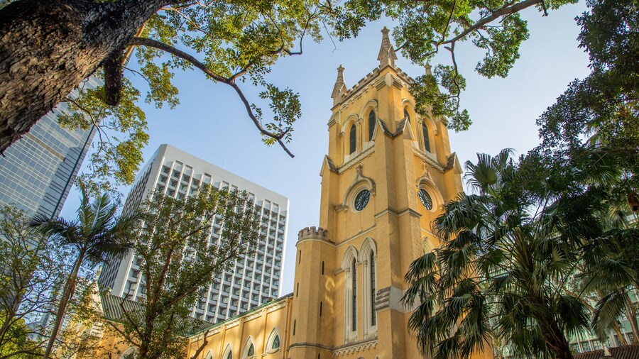 Hong Kong St. John\'s Cathedral featuring heritage elements