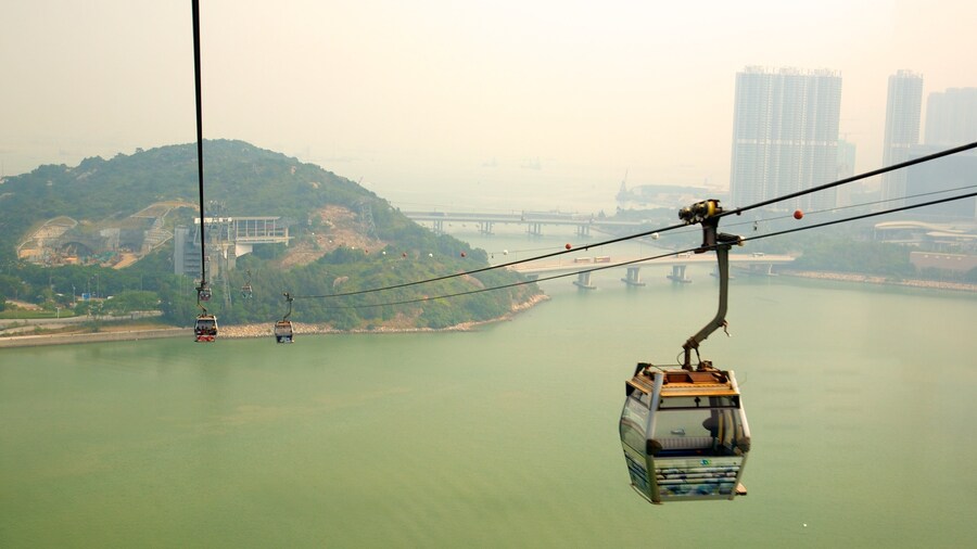 Ngong Ping 360 featuring a river or creek and a gondola