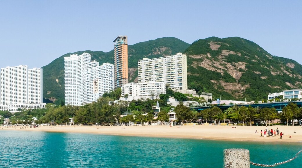 Panoramic scene of Repulse Bay Beach, Hong Kong in sunny day