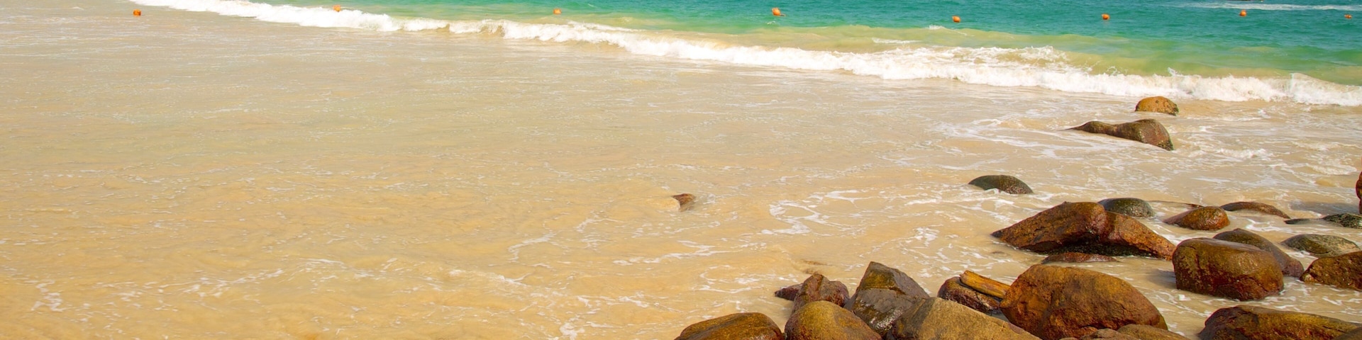 Shek O Beach featuring a beach and general coastal views