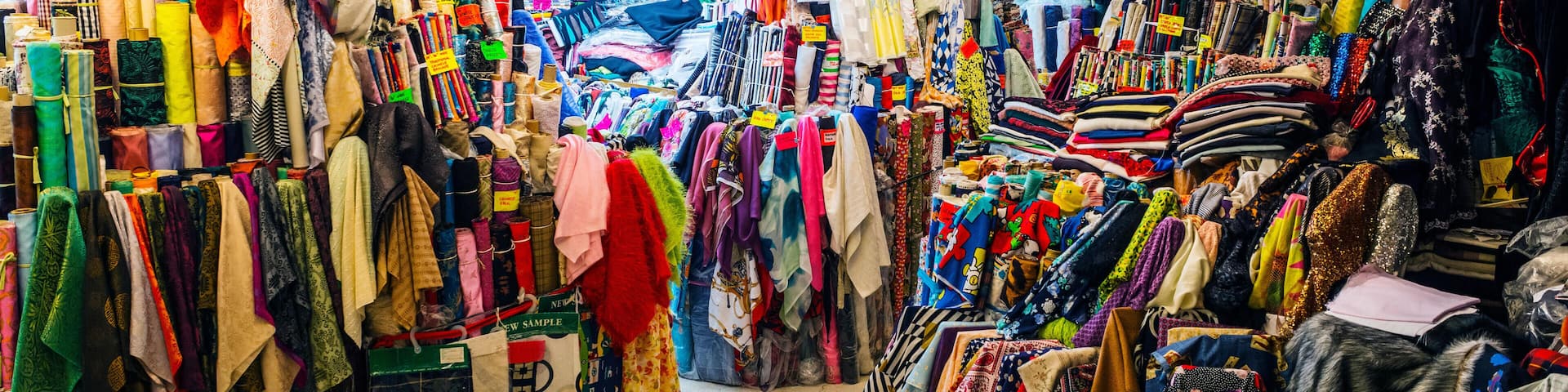 M7F89N Fabric Shop, Western Market, Central, Hong Kong