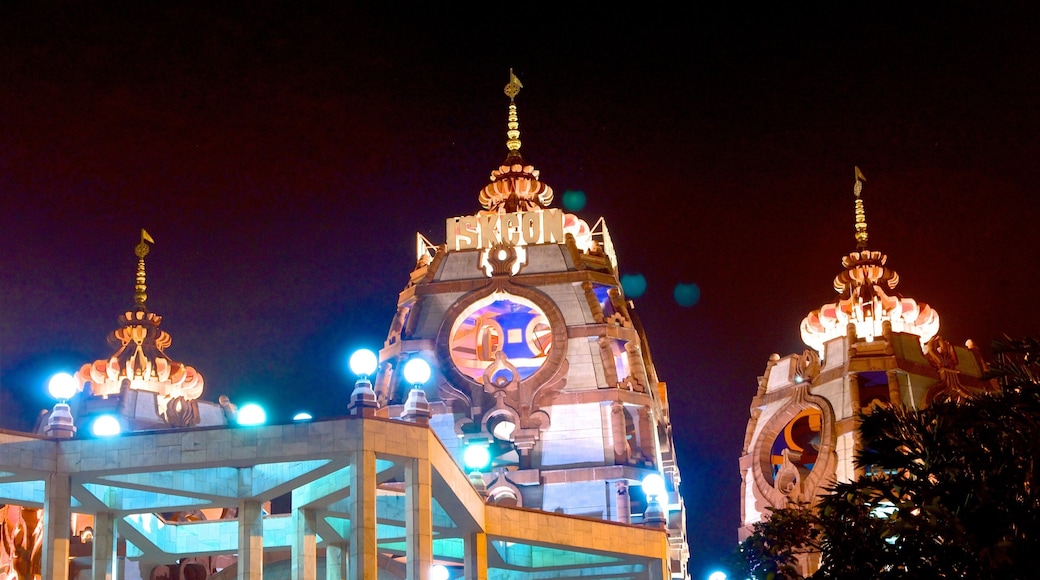 ISKCON Temple ofreciendo un templo o lugar de culto, elementos religiosos y arquitectura patrimonial