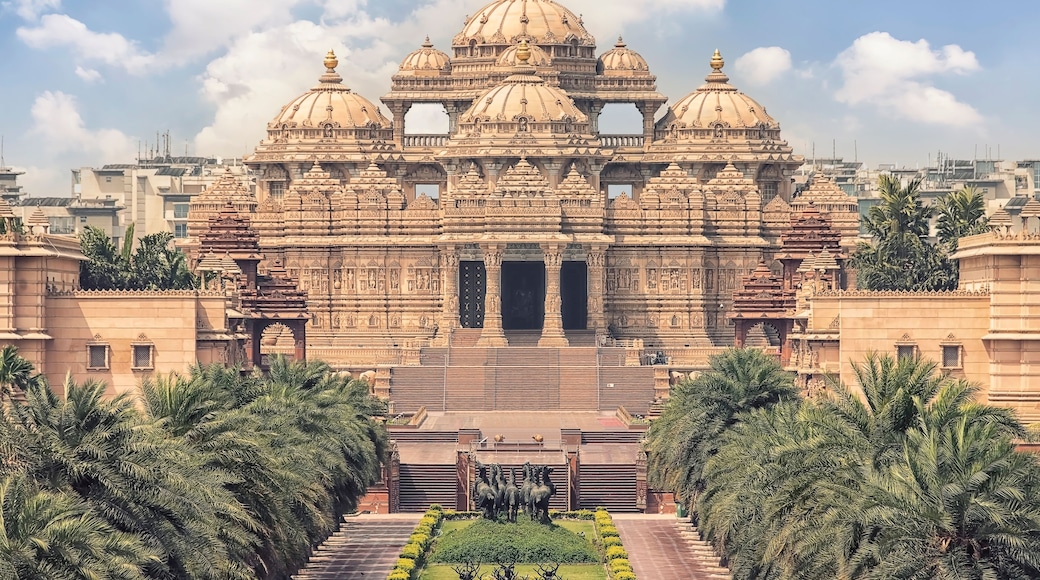 Swaminarayan Akshardham complex. Hindu temple in New Delhi, India