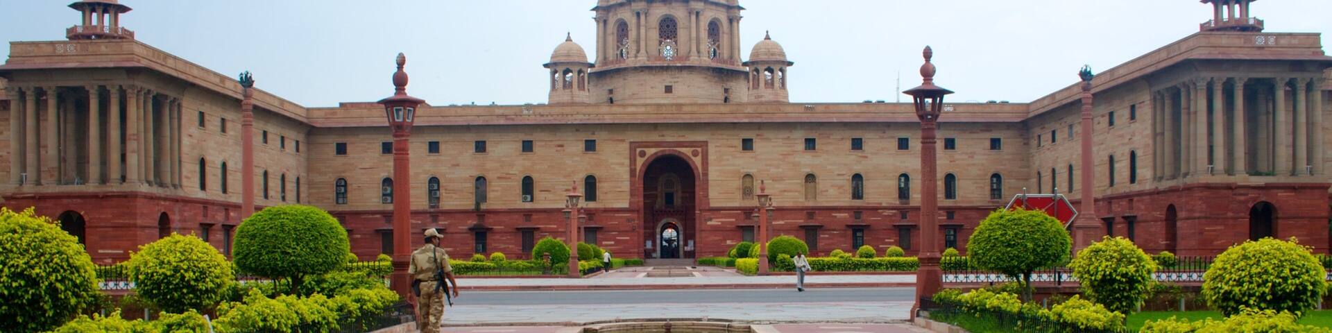 Presidential Palace featuring a square or plaza and a castle