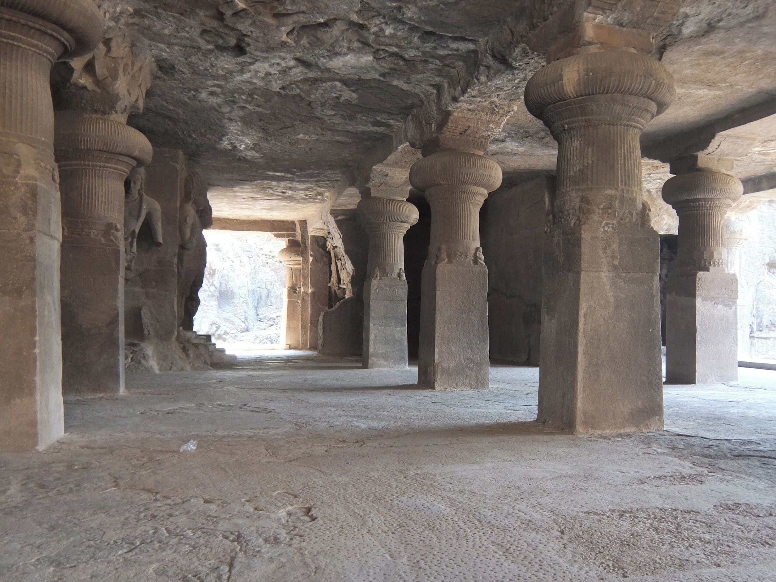 Inside the Elephanta caves, Mumbai
