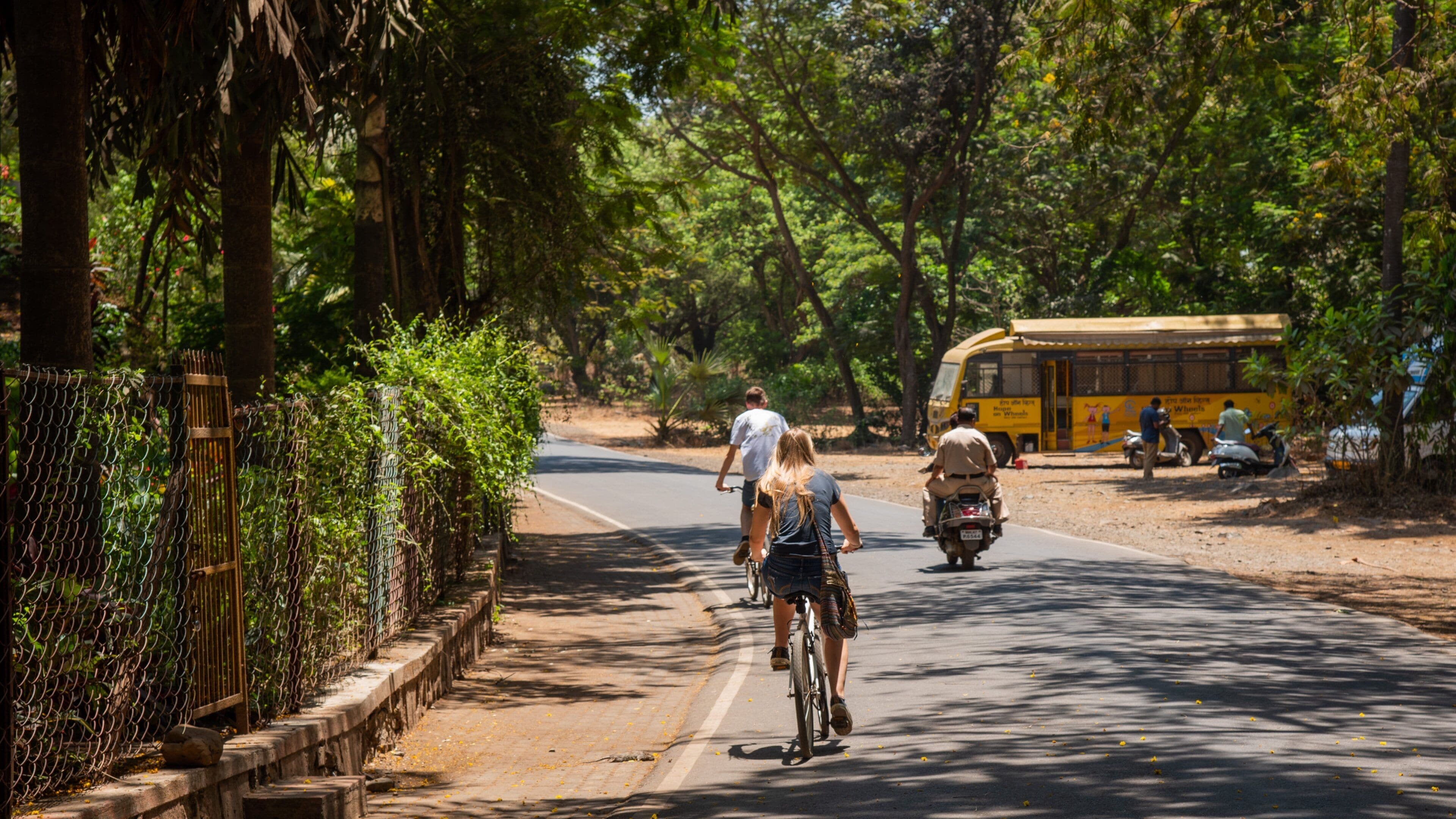 Sanjay Gandhi National Park featuring road cycling