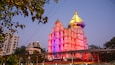 Siddhi Vinayak Temple showing night scenes and heritage elements