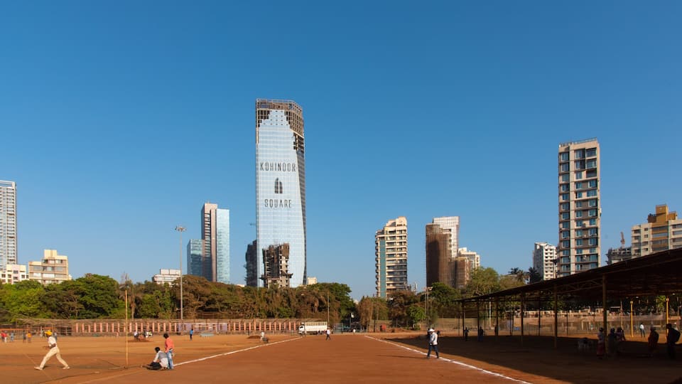 Shivaji Park which includes a sporting event and a high rise building