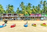 Colorful bungalows on Palolem beach, GOA, India; Shutterstock ID 761310913