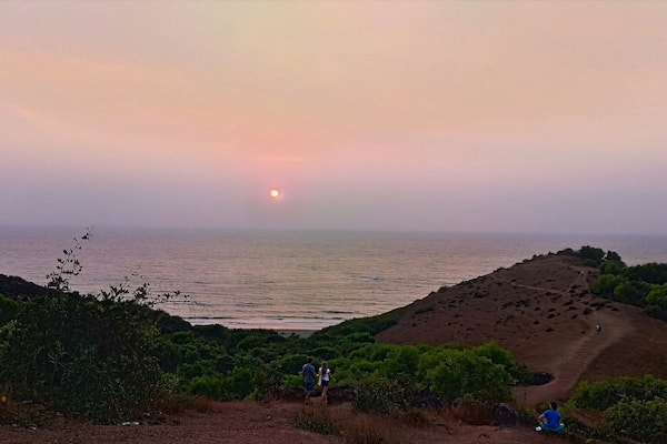 During evenings, Chapora Fort becomes a pathway leading us to the calmness and peace of the settling sun in a very scenic way.
Tip- Just find a perfect spot for yourself and leave the rest to the nature.