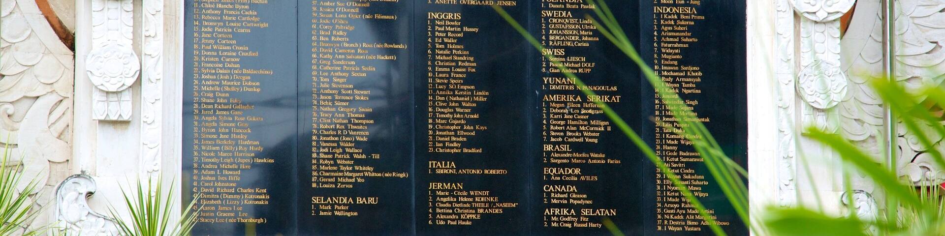 Bali Blast Monument featuring a memorial, a monument and signage