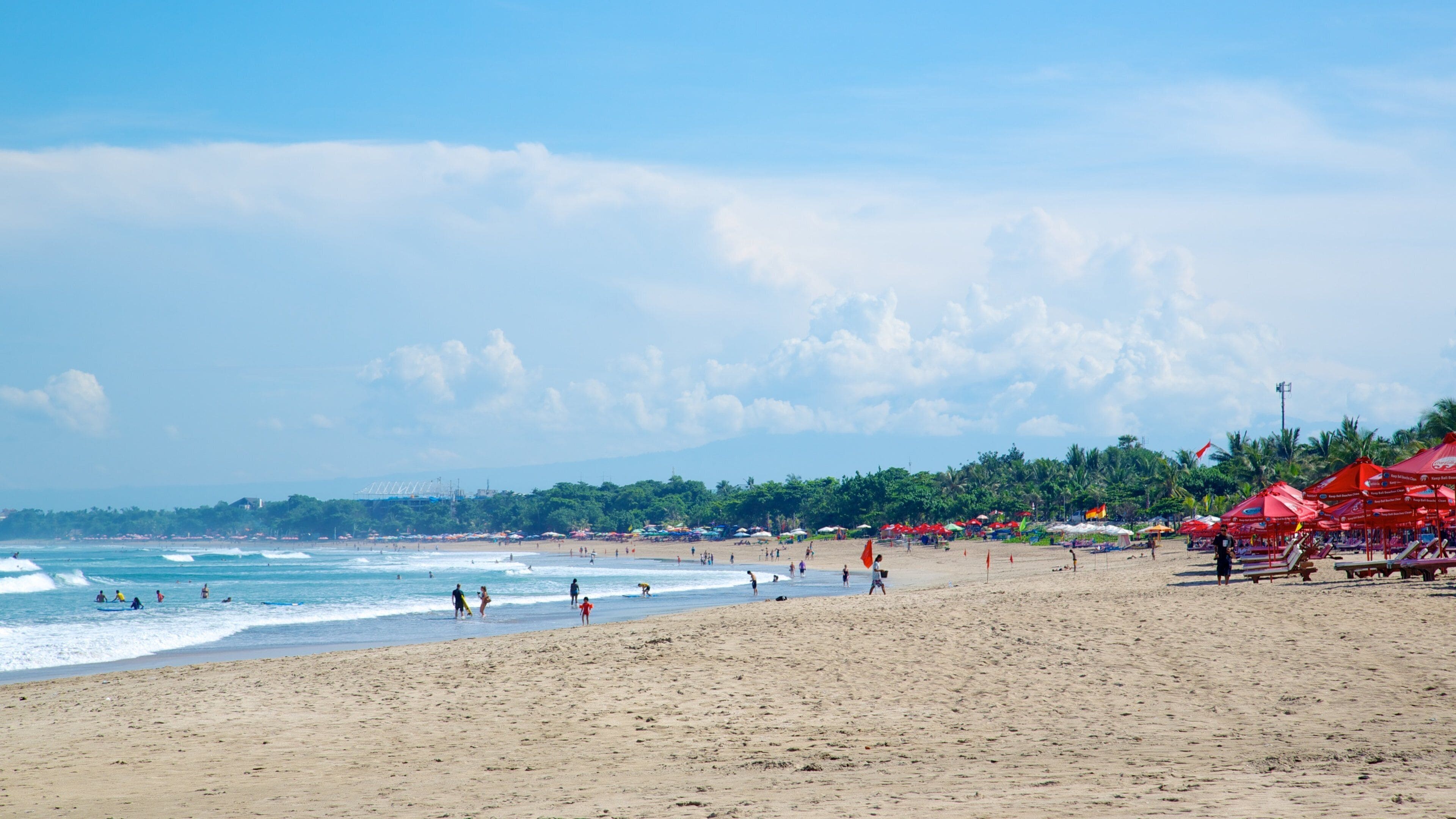 Legian Beach which includes a sandy beach