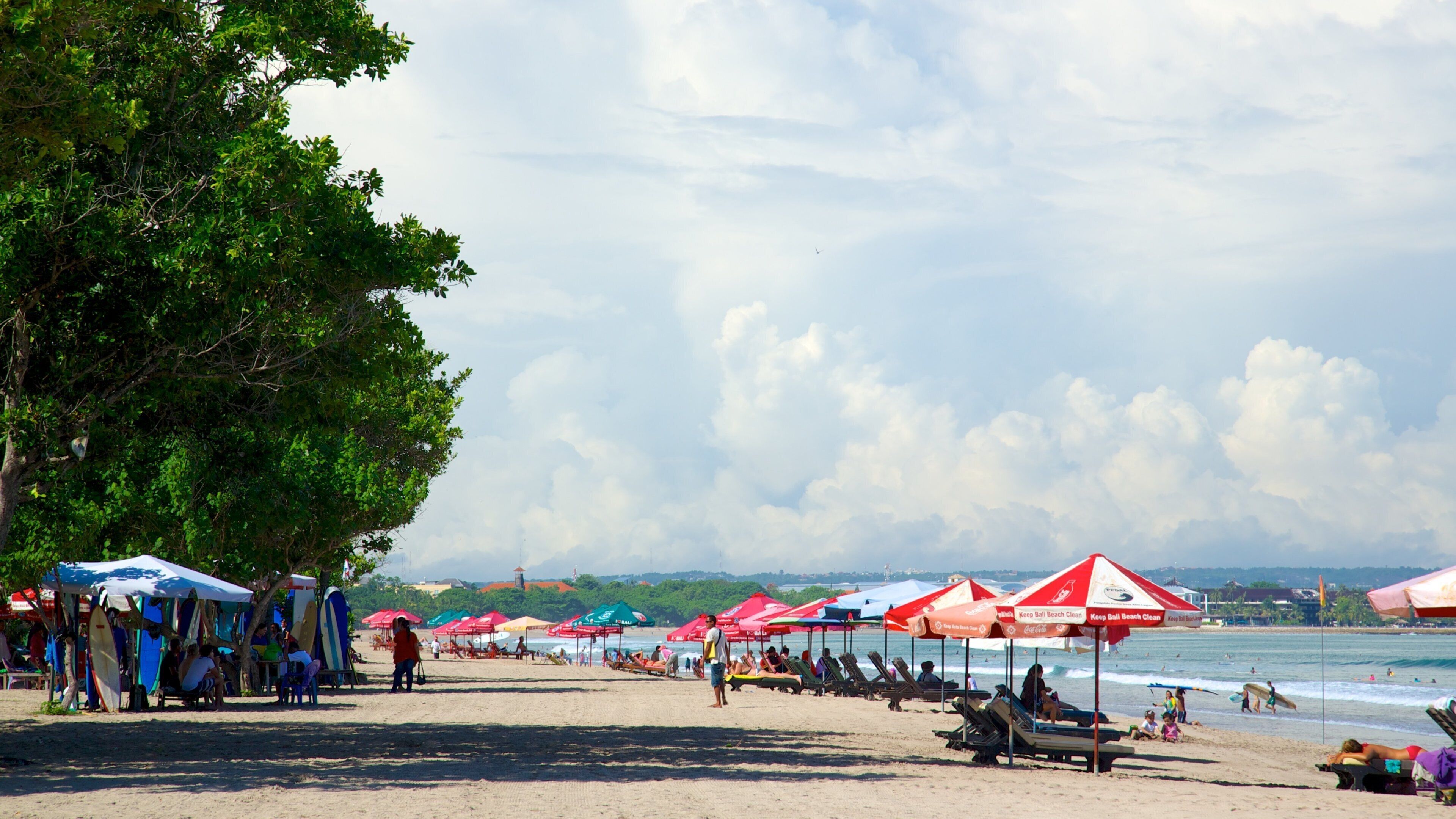 Legian Beach toont een strand