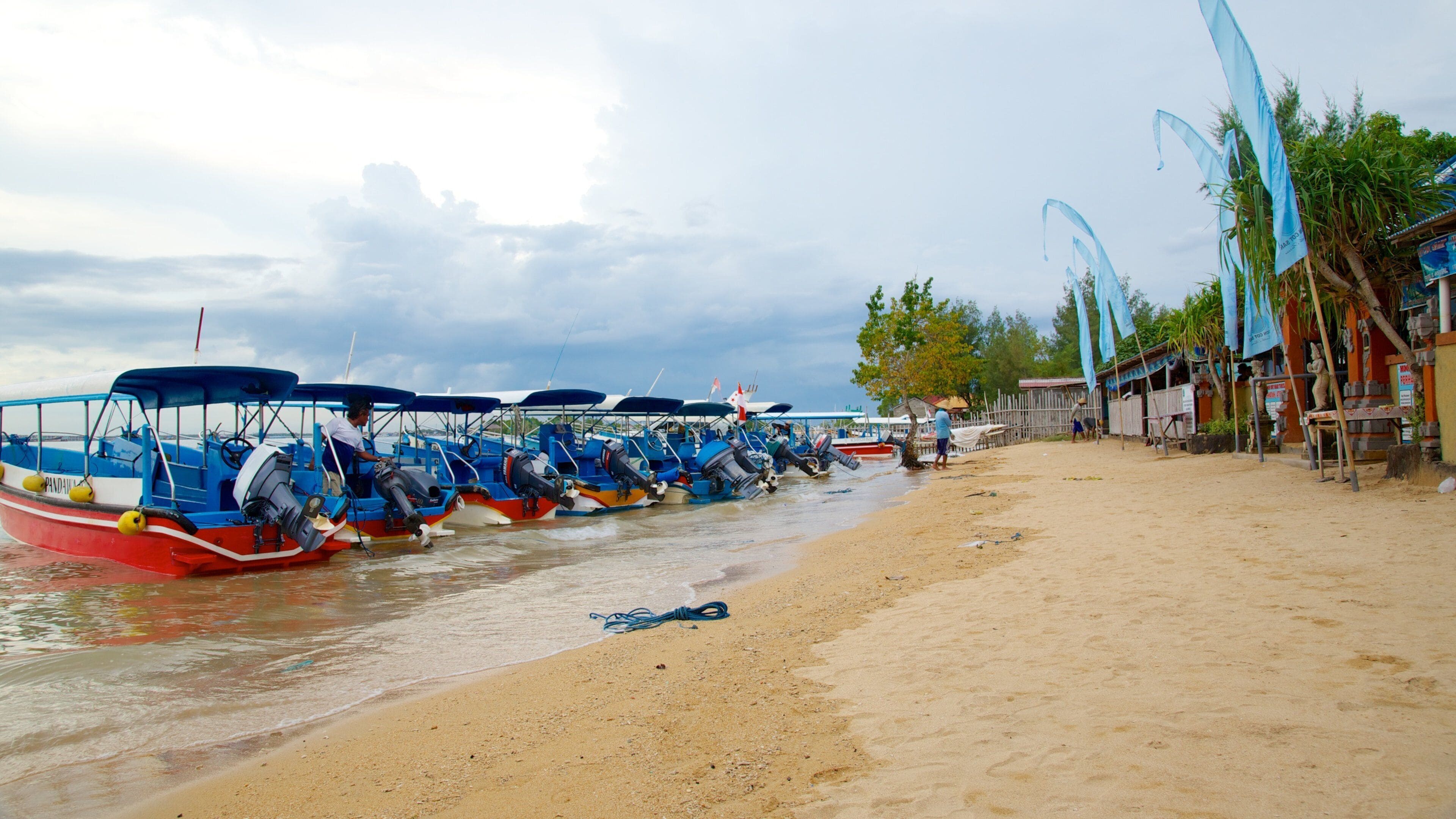 Île aux tortues mettant en vedette plage, navigation et ville côtière