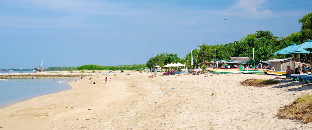 Sanur Beach featuring a beach