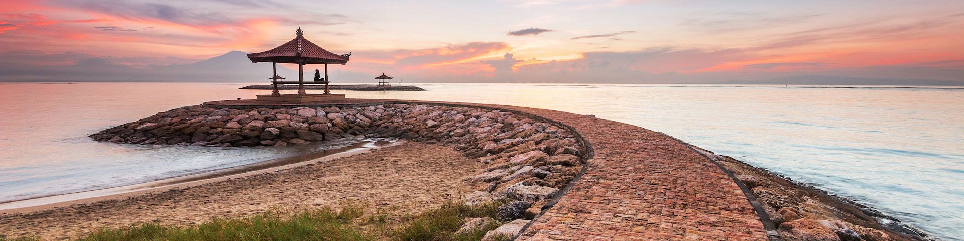 Karang beach Sanur, Bali, Indonesia in the morning