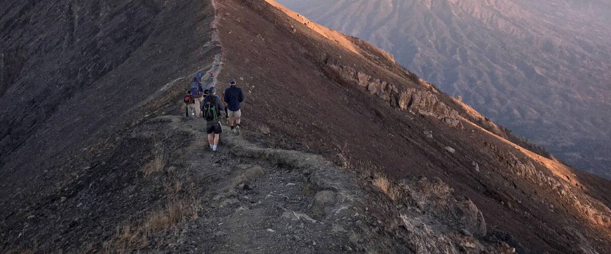 It was a long night, starting the ascent up Mt Agung on dust-piled trails in high heat/humidity, and ending up shivering on the summit with some boiled eggs and some warm coffee, waiting for the sun to rise. Definitely worth it though for the views all over Bali, including across to Mt Batur as seen here.
#TakeAHike