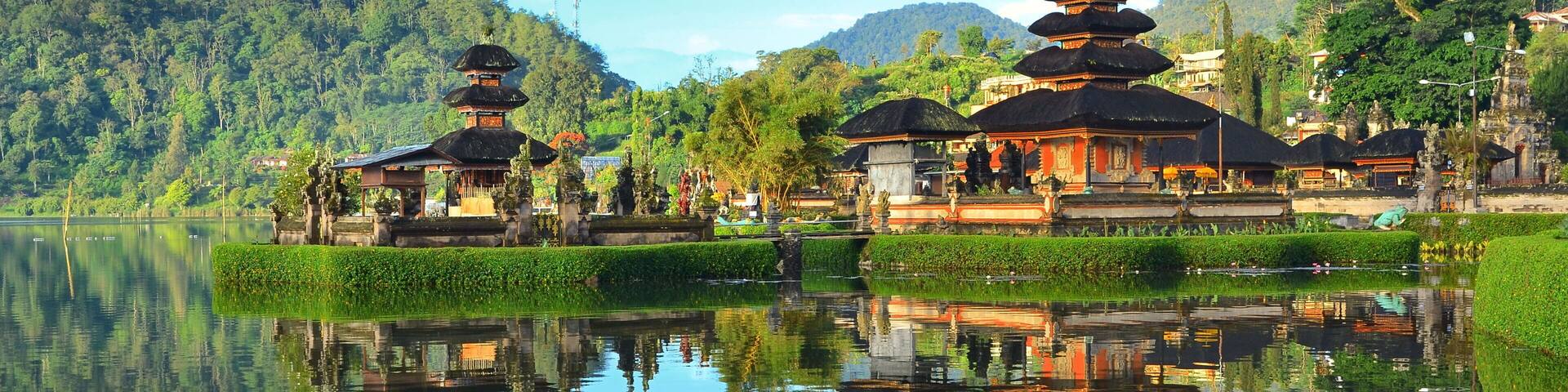 Pura Ulun Danu temple on a lake Beratan on Bali Indonesia; Shutterstock ID 535405411