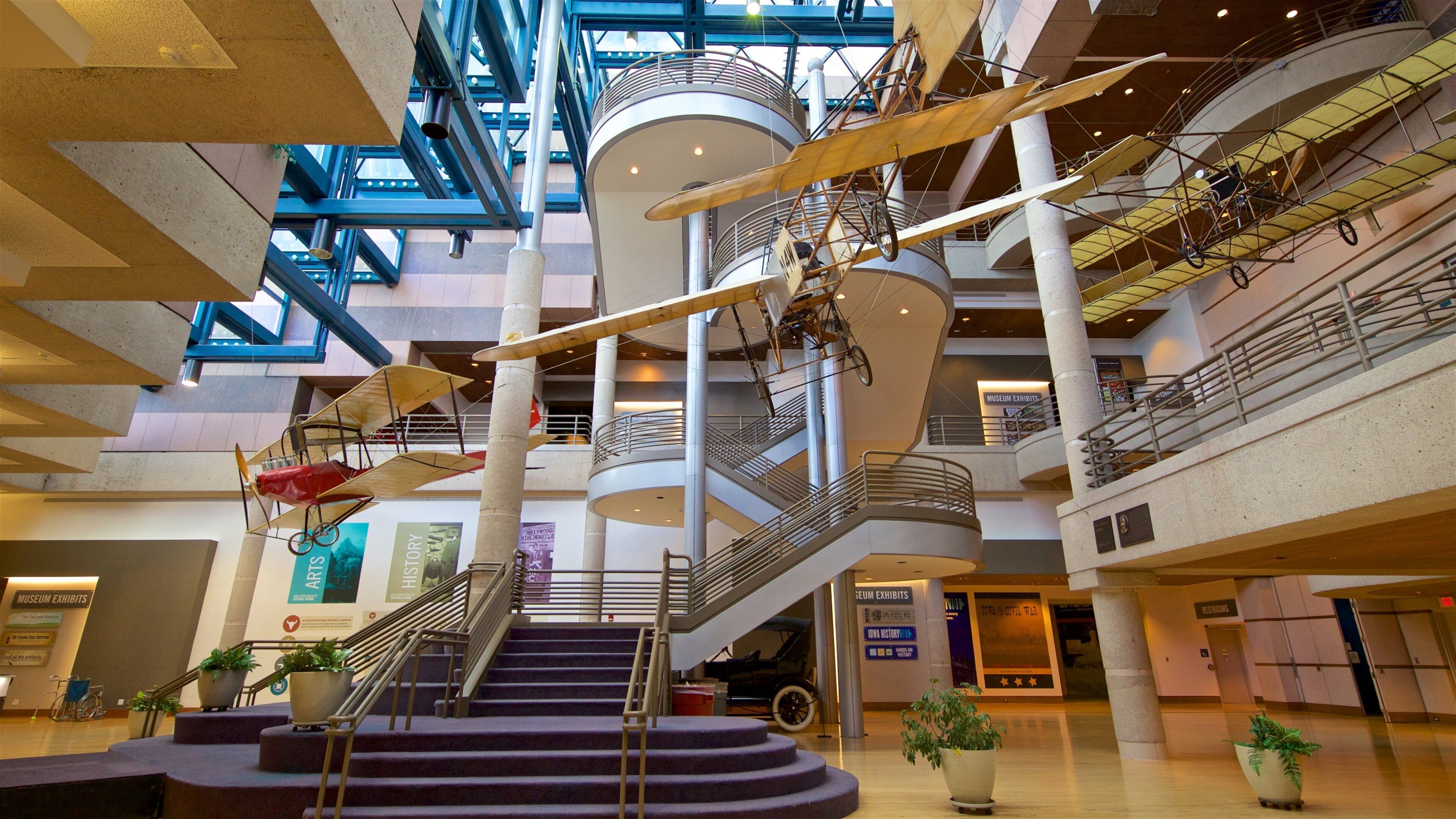State Historical Society of Iowa Museum showing interior views