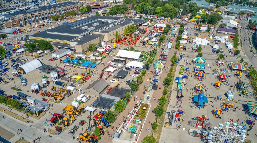 Aerial View of the Iowa State Fair in the Des Moines Metro Area