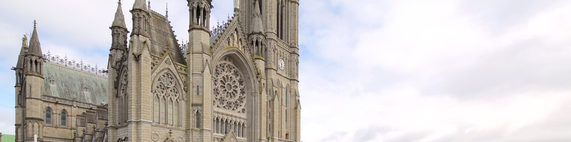 St. Colman\'s Cathedral mostrando elementos religiosos, una iglesia o catedral y arquitectura patrimonial