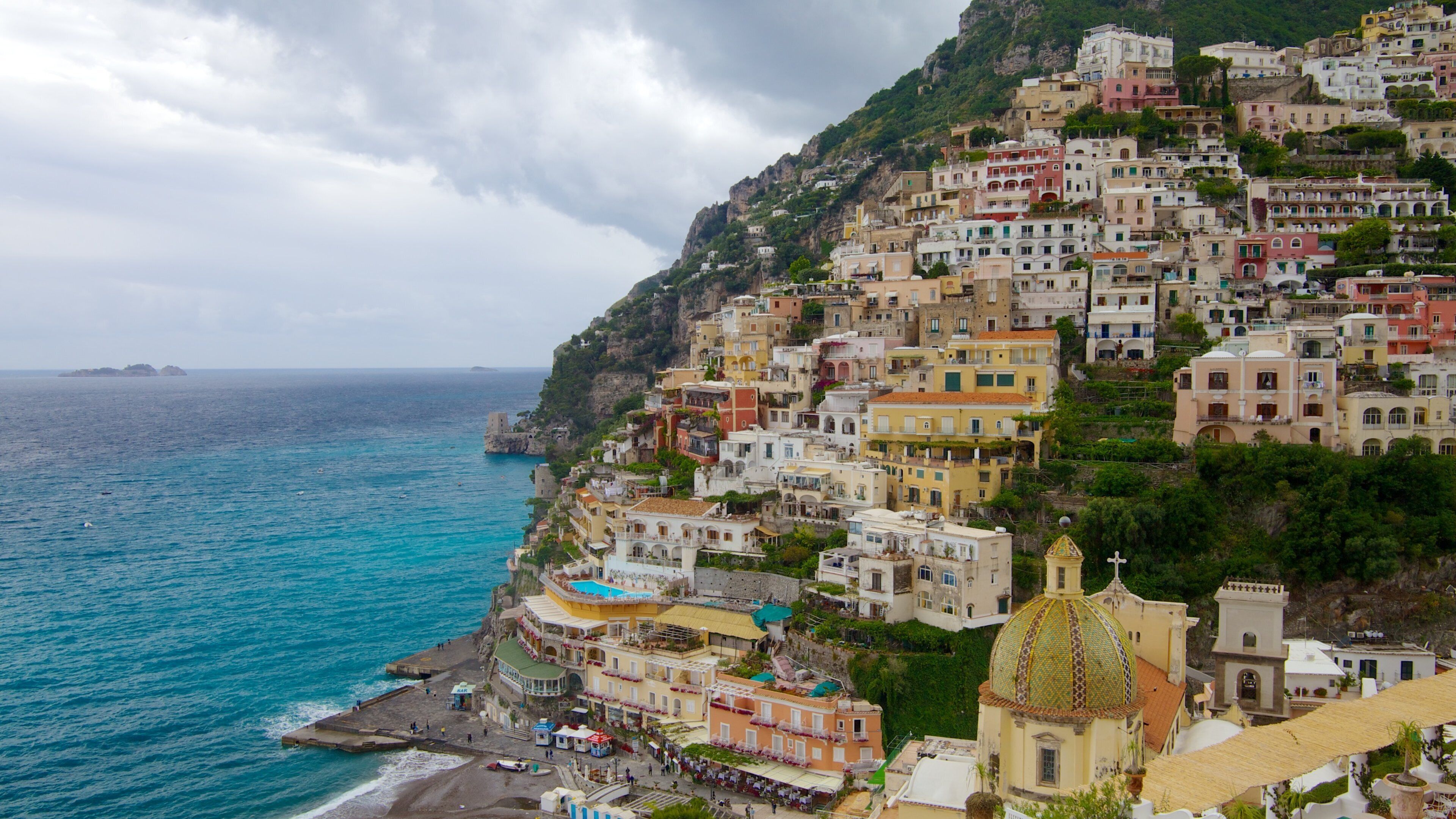 Church of Santa Maria Assunta which includes general coastal views, a coastal town and a city