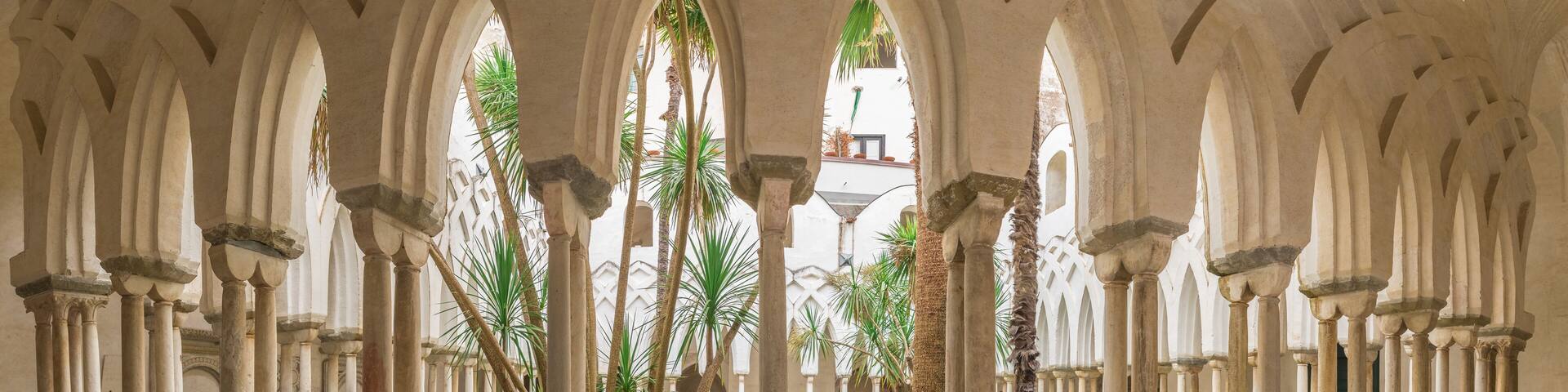 Cloister of Paradise, in the Arab-Norman style, Amalfi cathedral, Italy