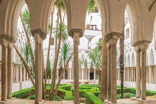 Cloister of Paradise, in the Arab-Norman style, Amalfi cathedral, Italy